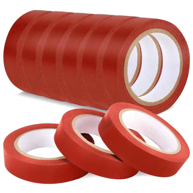 Romeda 9 Pack Electrical Tapes, Electrical Tape Water, Sun, and Oil Resistant, Electrical Tape is Suitable for Most Domestic, Commercial, and Industrial environments - Brown - Image 1